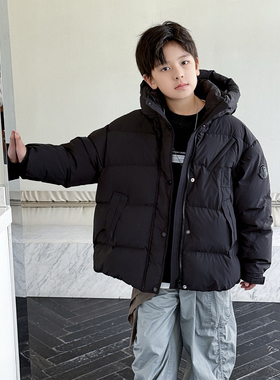 牛哆哆儿童羽绒服2025冬装新款中大童韩版白鸭绒加厚外套35129