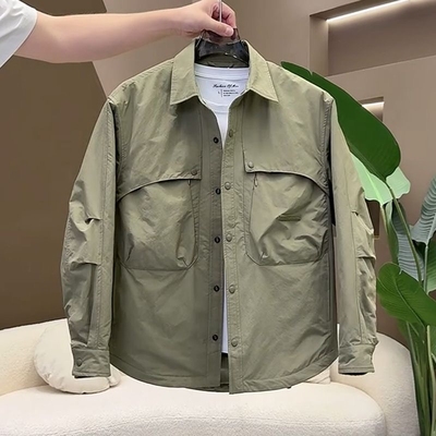 新款立体裁剪男士工装夹克