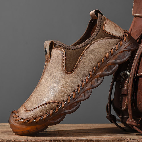 牛筋底休闲皮鞋韩版百搭男鞋软底