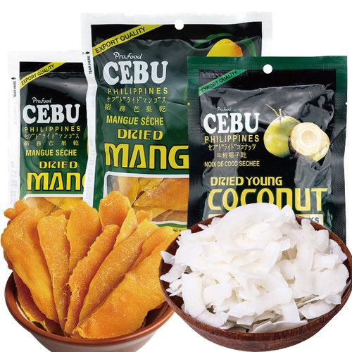 菲律宾进口特产cebu芒果干椰子干
