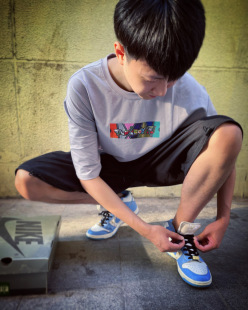 DUNKBOYZ 银盒BOXLOGO 圆领潮流滑板运动短袖宽松T恤嘻哈球鞋文化
