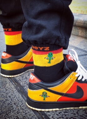 DunkBoyz外星人RoswellRayguns罗斯威尔光枪队配色刺绣运动毛巾袜