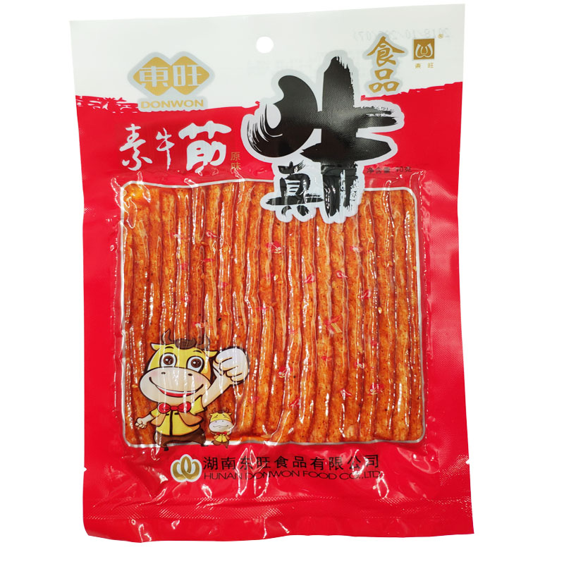 顶牛素牛筋辣条湖南特产有嚼劲
