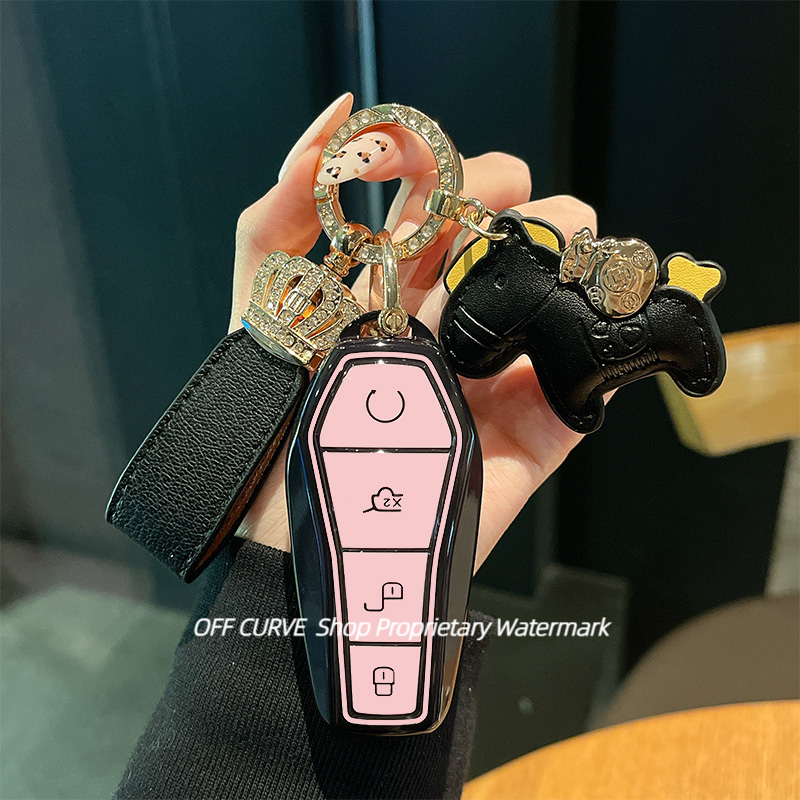 比亚迪汉钥匙套秦plusdmi宋pro宋l唐元驱逐舰05海鸥海豚海豹06扣