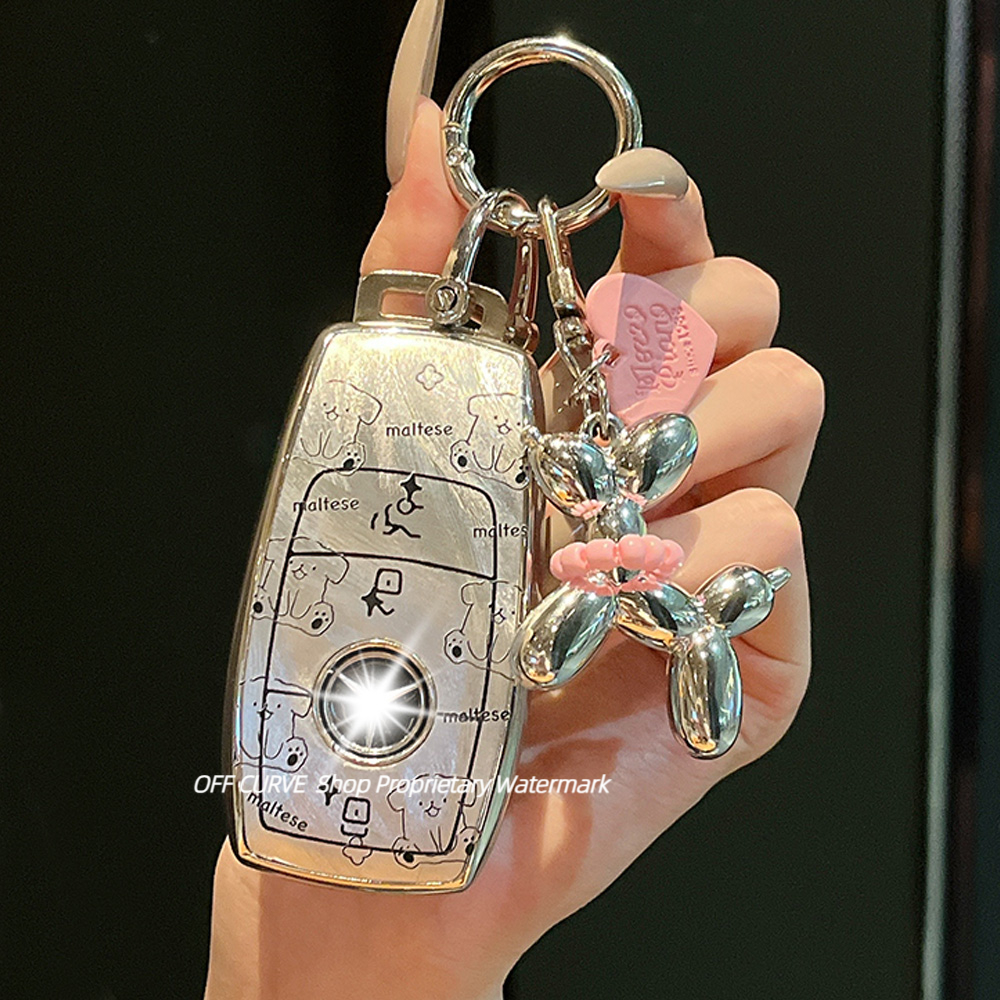 适用奔驰c260l钥匙套e300l车glc300l扣a200l壳glc260包c200l女glb