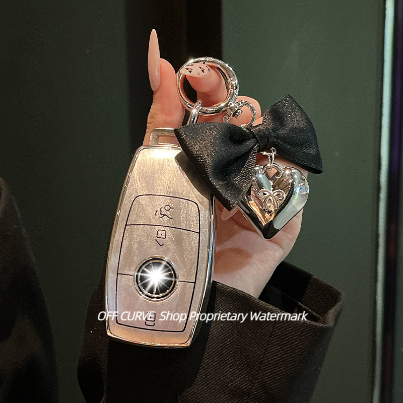 奔驰c260l钥匙套e300l车a200l cla glc gla glb220扣gle350 450壳