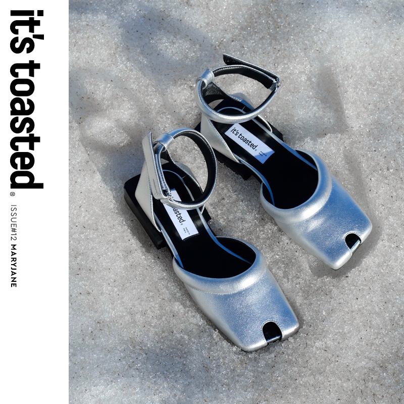 IT'STOASTED羊皮洞洞玛丽珍鞋