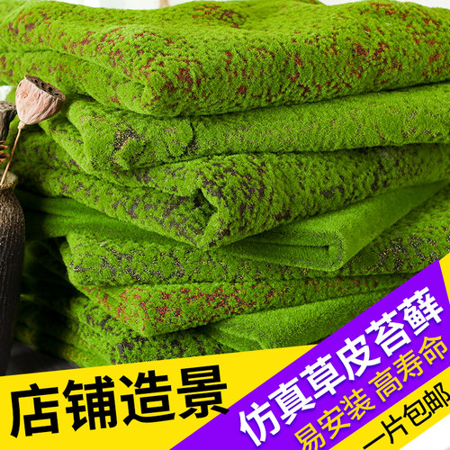 蝶舞高仿真苔藓人造草坪绿植装饰