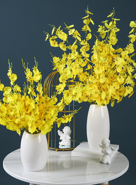 跳舞兰假花仿真花摆设仿真花束高品质假花家居客厅餐桌花摆花摆件