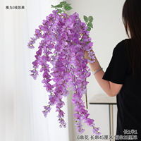 Simulated Acacia, giant wisteria, long branches, strings of artificial flowers, silk flowers, hanging flower vines, photo shoots, vines, wedding decoration flowers thumbnail 2