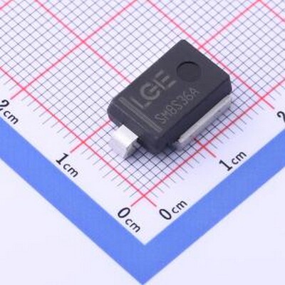 SM8S36A 静电和浪涌保护(TVS/ESD) 单向TVS 36V截止 114A峰值脉冲
