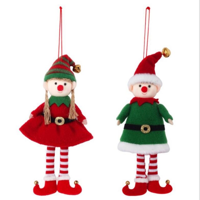 2022 new christmas elf decorations boy girl elves couple plu