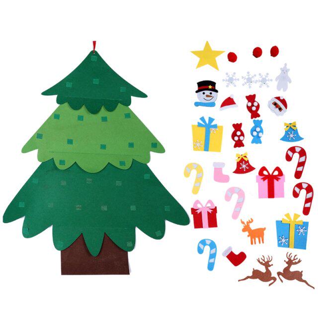 new diy felt christmas tree for kids children with detachabl