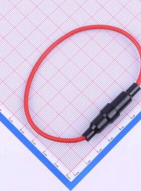 FH1-208-18-R-210 保险丝座(盒) 带线18#1015红色线长180保险座5*