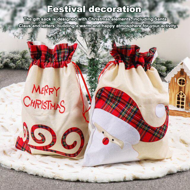 pack of 2 christmas jewelry gift bags wedding biscuits snack