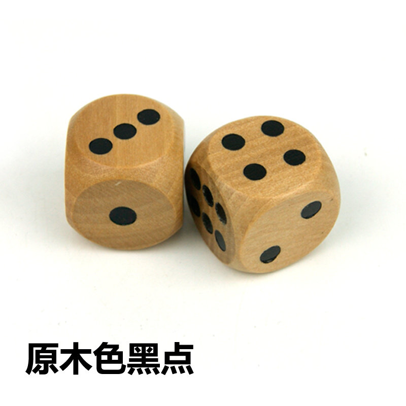 木质筛子色子骰子1.0-2.5CM小号多面儿童创意幼教教具KTV游戏定制图片