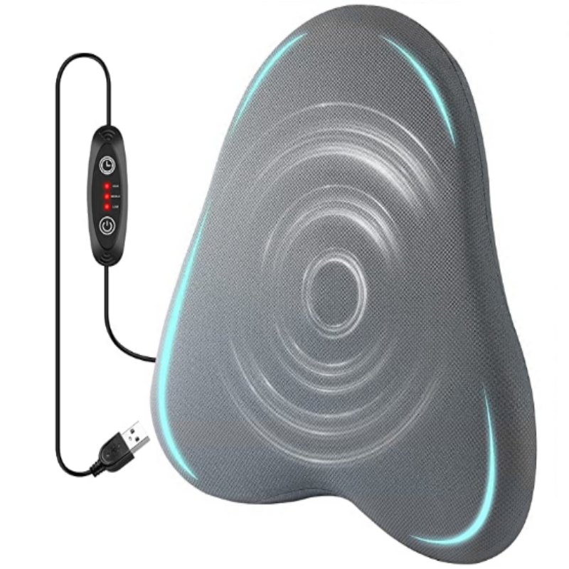 汽车头枕电动按摩护颈护腰靠垫适用于办公室与车载座椅