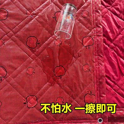 婚庆加厚冬季保温保暖棉门帘免打孔自粘农村大门室外门防寒中式帘