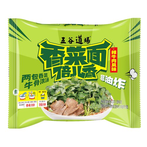 五谷道场香菜面非油炸方便面