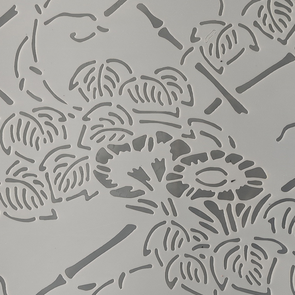 型染印染蓝印花布你国风统纹样 印花版 大尺寸连续印花专用版