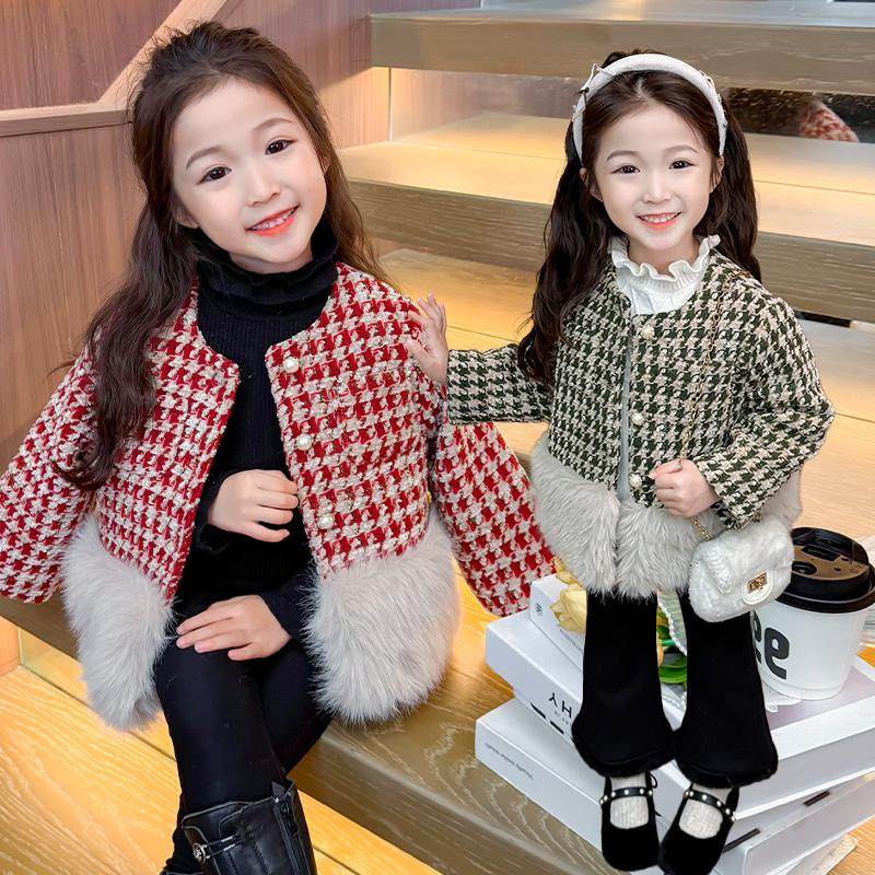 儿童小香风皮草外套秋冬款2024新款小女孩洋气宝宝冬装上衣礼服,童装/婴儿装/亲子装,皮草/仿皮草,淘宝优惠券,粉丝福利购,淘宝优惠卷