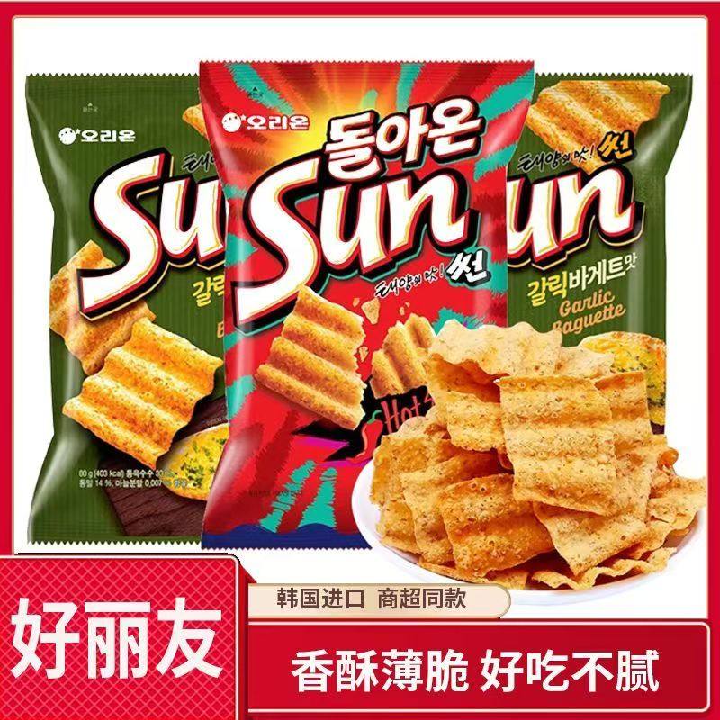 好丽友波浪薯片玉米片韩国进口