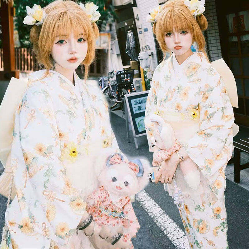 传统改良和服新款日式浴衣神明少女日系写真摄影拍照连衣裙服装