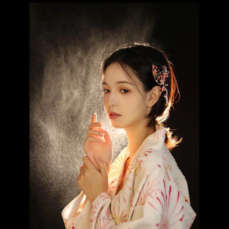 和服女夏浴衣连衣裙烟花复古