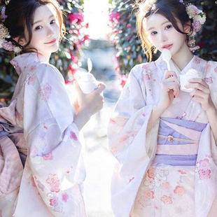 新款日系和服影楼摄影服装时尚写真艺术照服饰神明少女长袍女拍照