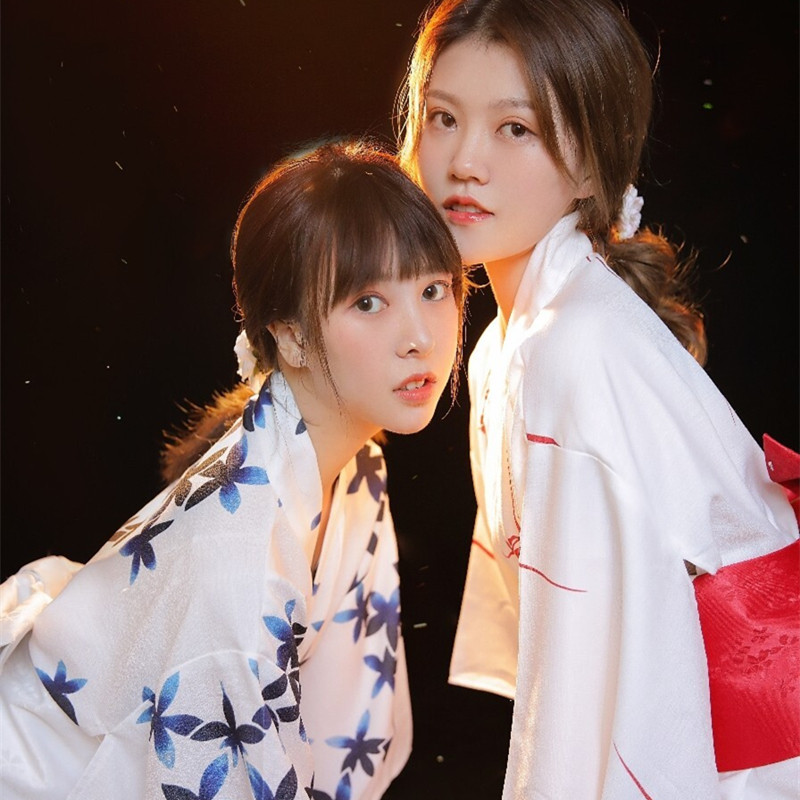 和风浴衣淡雅唯美学生闺蜜服