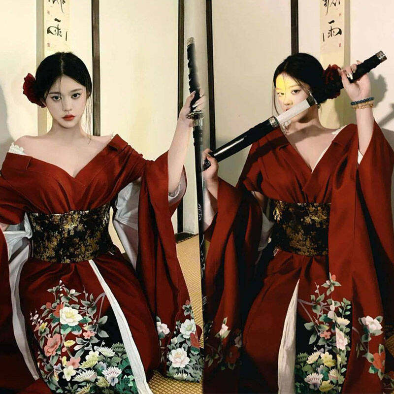 新款少女影楼正装改良传统和服复古日系浴衣写真拍照摄影套装服装