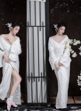 和服樱花少女时尚个人写真照服