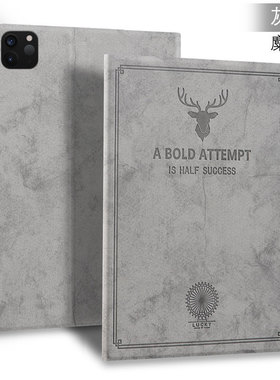 适用iPadpro保护套11英寸205款(M5)苹果a3357平板a3360外壳ipadproM5防摔全包13麋鹿iPad pro支架布纹皮套