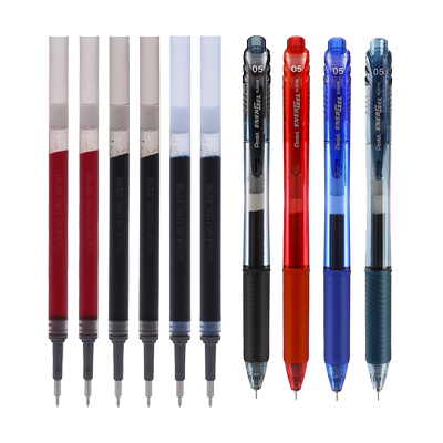 日本进口派通中性笔替芯整盒送笔