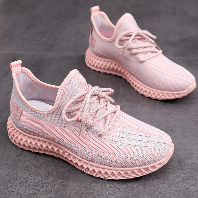 2020春秋季新款韩版百搭女学生运动休闲小白女鞋网面椰子鞋女单鞋|msdalam kategori Kasut wanita, kasut rendah - dari Buy2taobao.com untuk memberikan perkhidmatan ejen Taobao profesional membeli