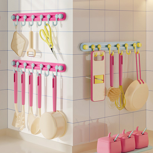 多巴胺旋转吸盘挂钩滑轨挂钩架