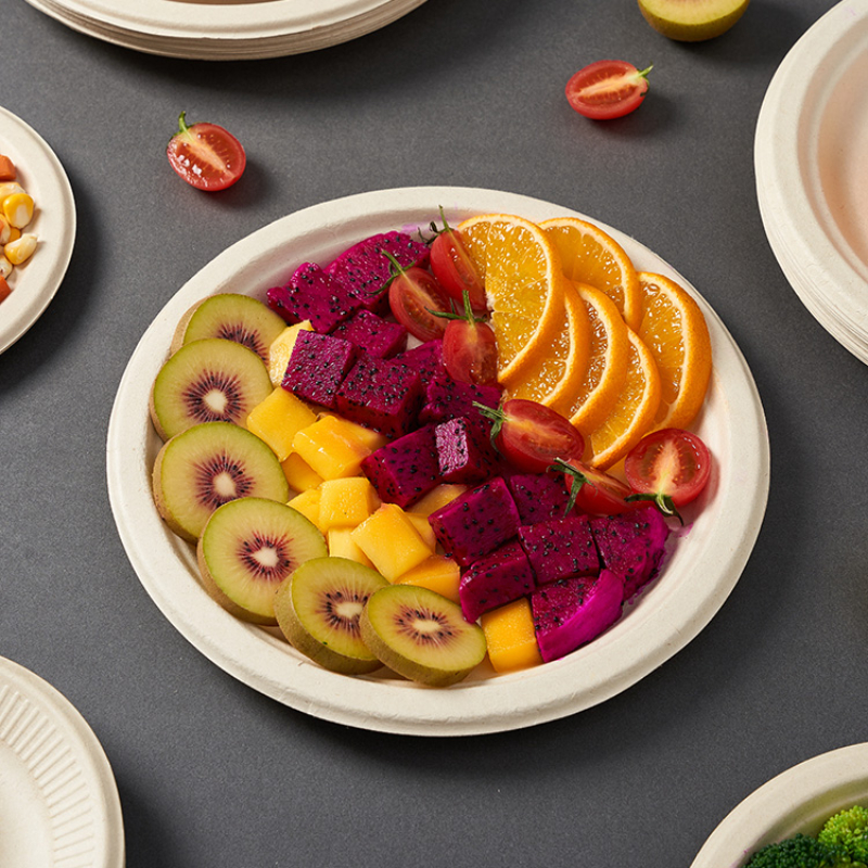 可降解纸盘家用餐盘烧烤餐具菜盘餐饮盘子