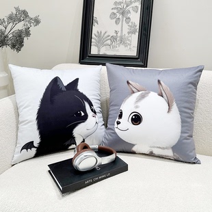 情侣抱枕一对客厅沙发卧室护腰靠枕办公室可爱靠垫枕套不含芯礼物