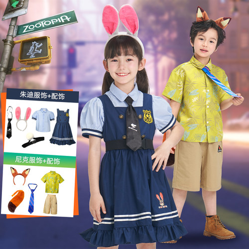 疯狂动物城朱迪连衣裙兔子耳朵
