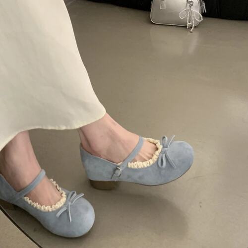 春季新款配裙子漂亮森系单鞋子