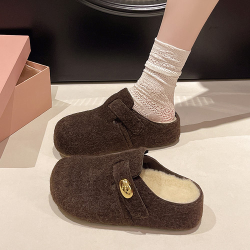 厚底增高勃肯鞋半拖鞋女