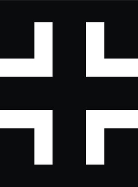 防水反光汽车贴纸电动A282德国空军战斗机梅塞施密特bf10白色十字