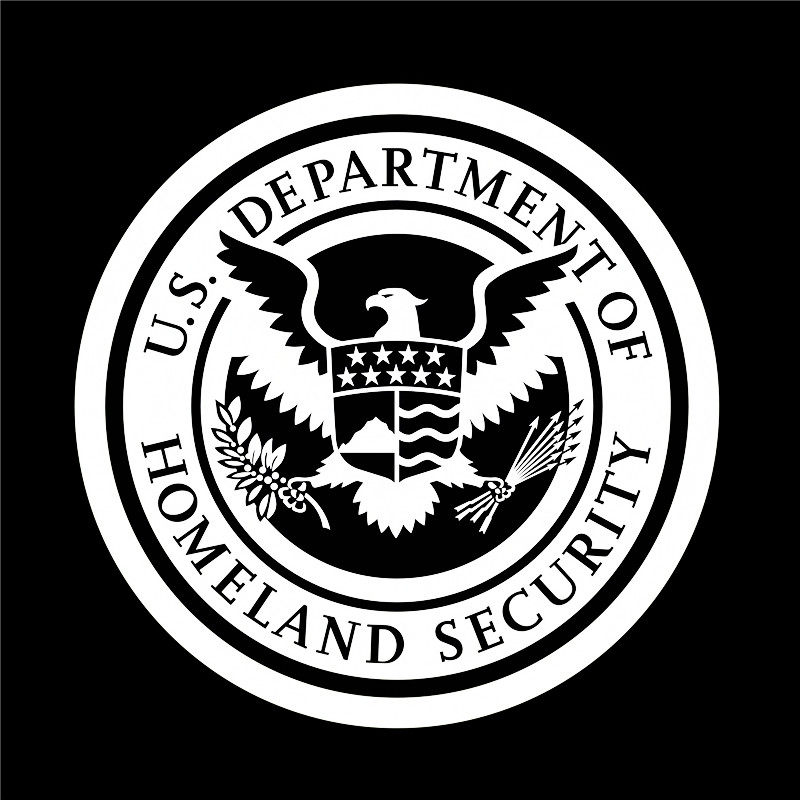 防水反光汽车贴纸车身机盖车门反恐军事标志12038美国国土安全部