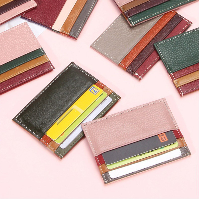 真皮男士卡包女式小巧超薄ins潮牌精致学生校园名片夹卡套防消磁