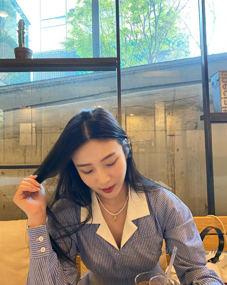 MuMu*韩国ins风JOY朴秀荣同款 甜美少女可爱珍珠小熊 项链锁骨链