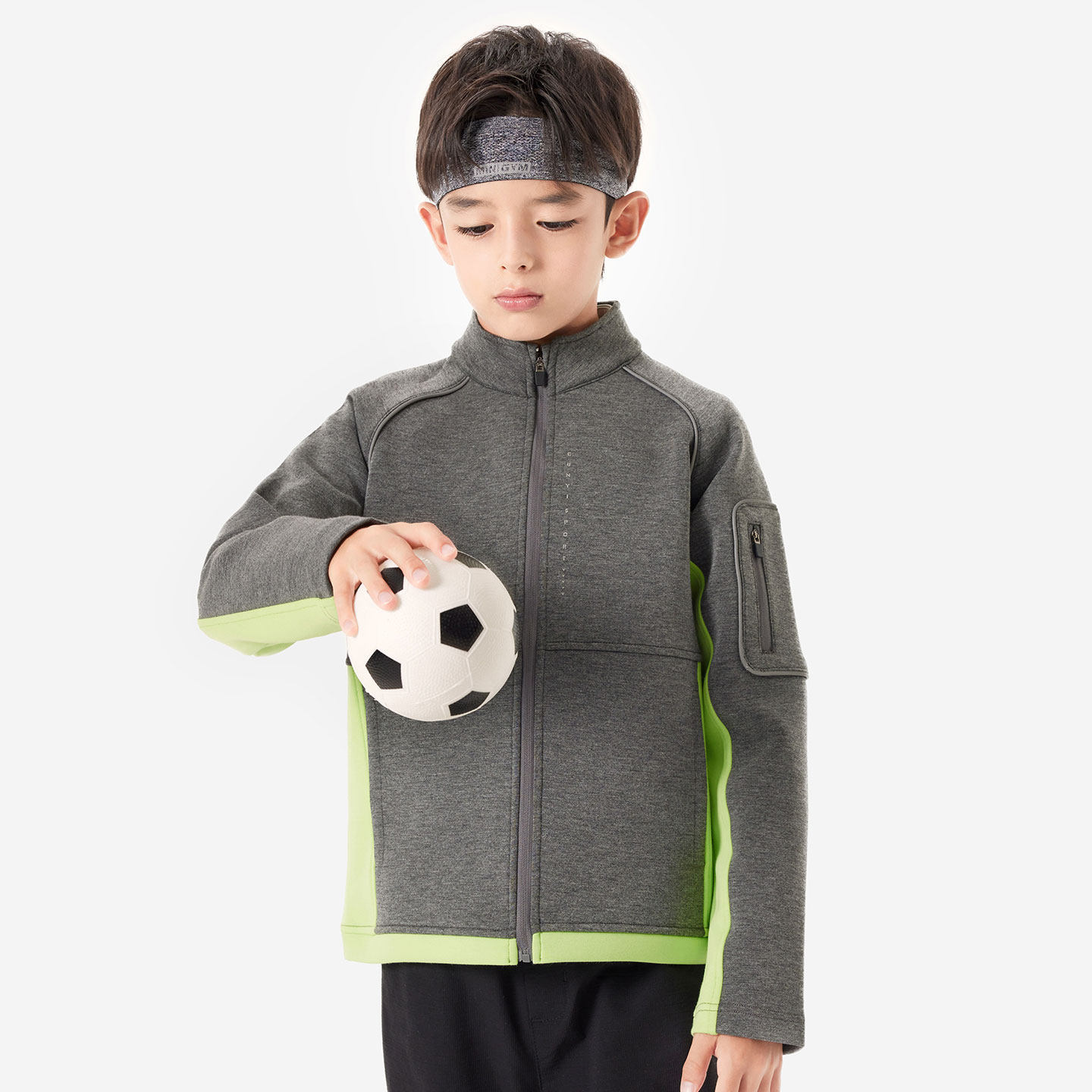纯一良品男童秋季立领撞色外套