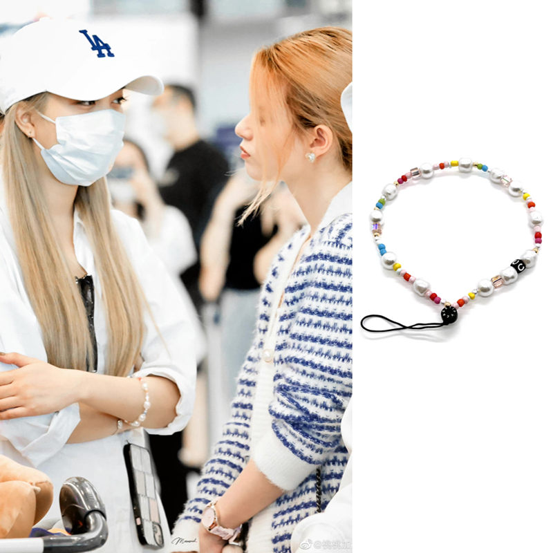 FreenBecky同款珍珠彩珠手机挂件