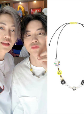 Prem蝴蝶骷髅笑脸趣味元素项链