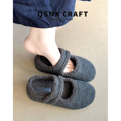 羊羔毛~秋冬加绒勃肯玛丽珍单鞋