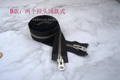 粗齿铜拉锁ykk夹克羽绒